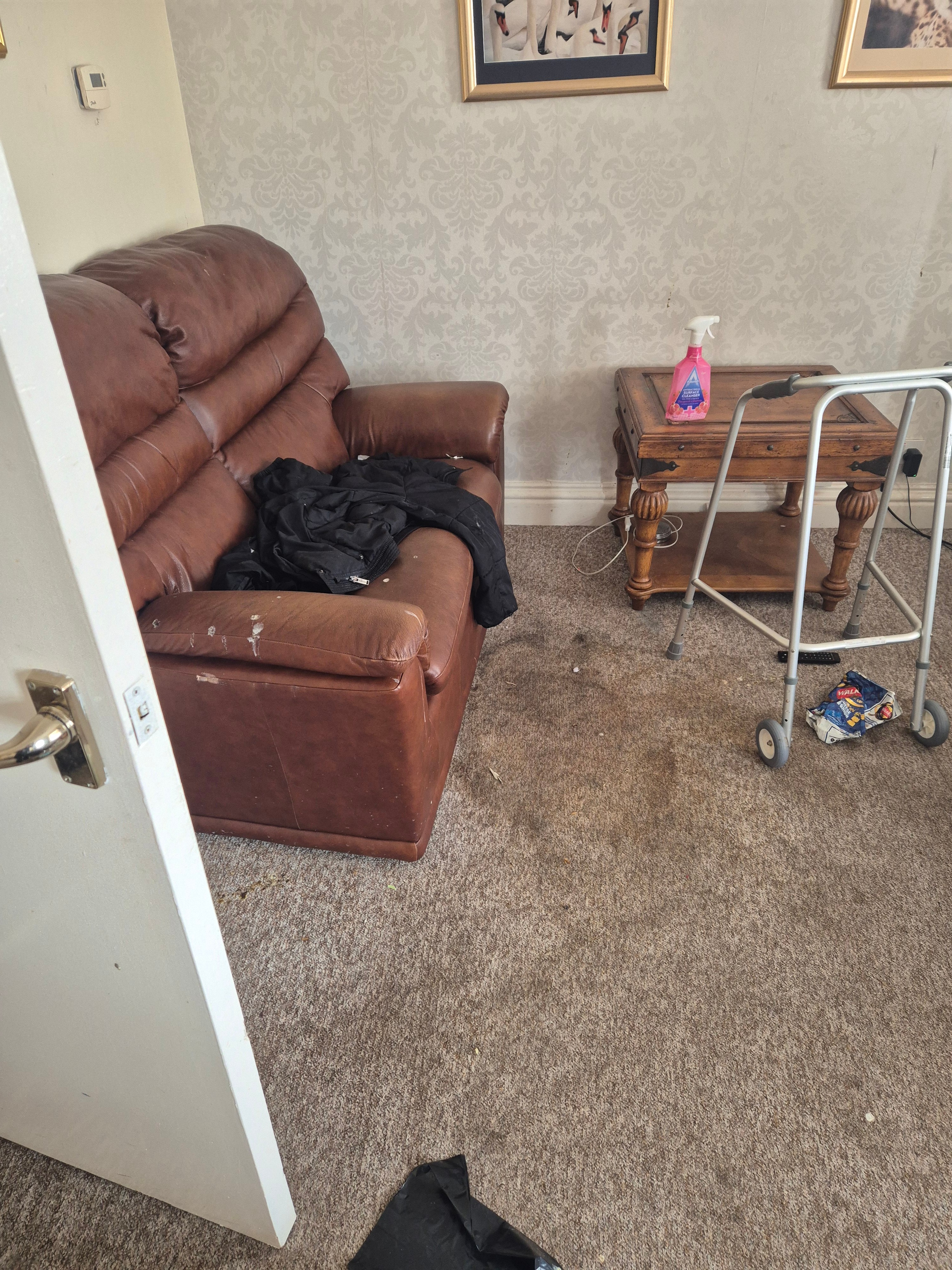 Before: biohazard cleanup job 1, North East