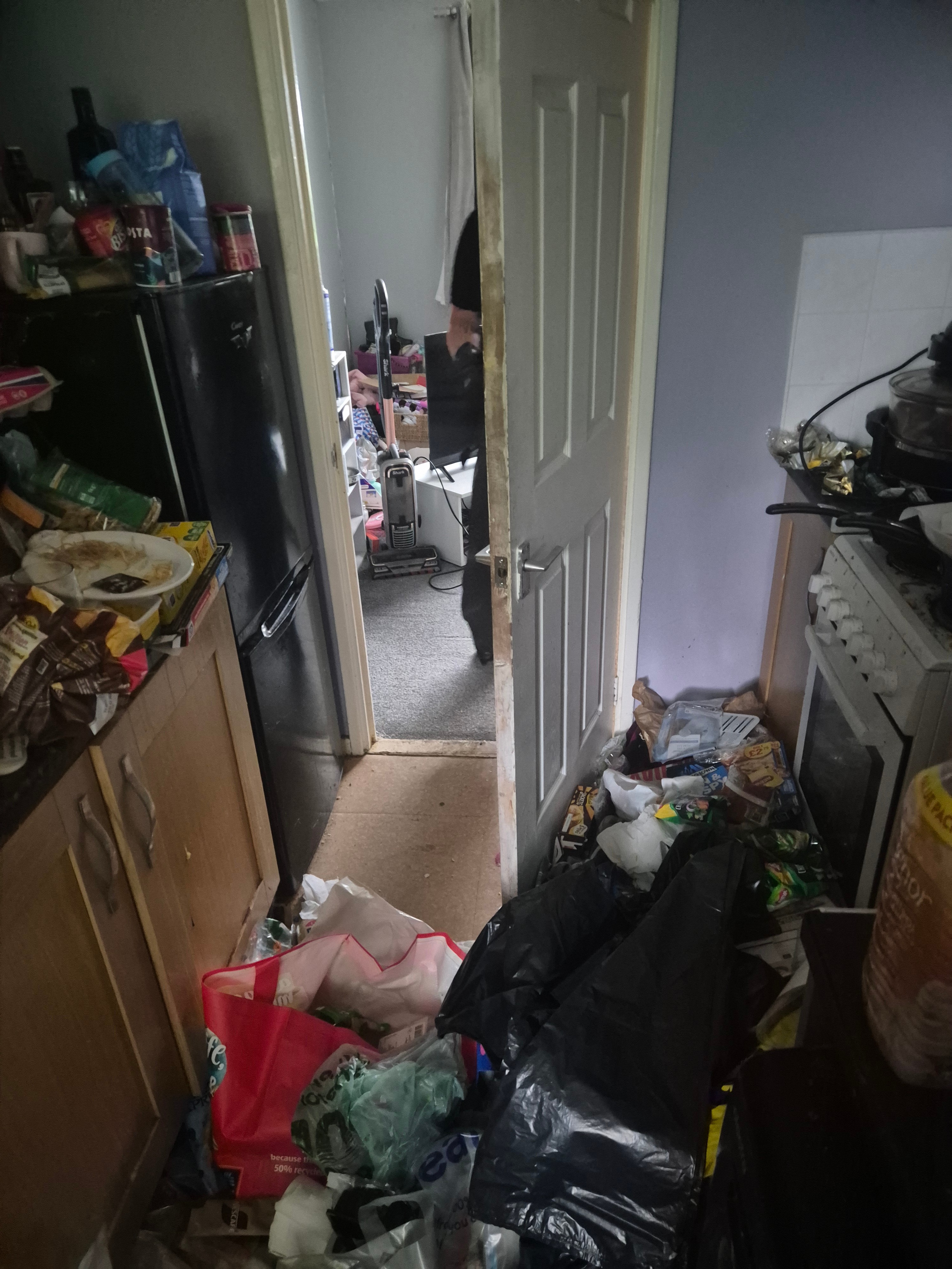 Before: hoarder clearance job 2, North East